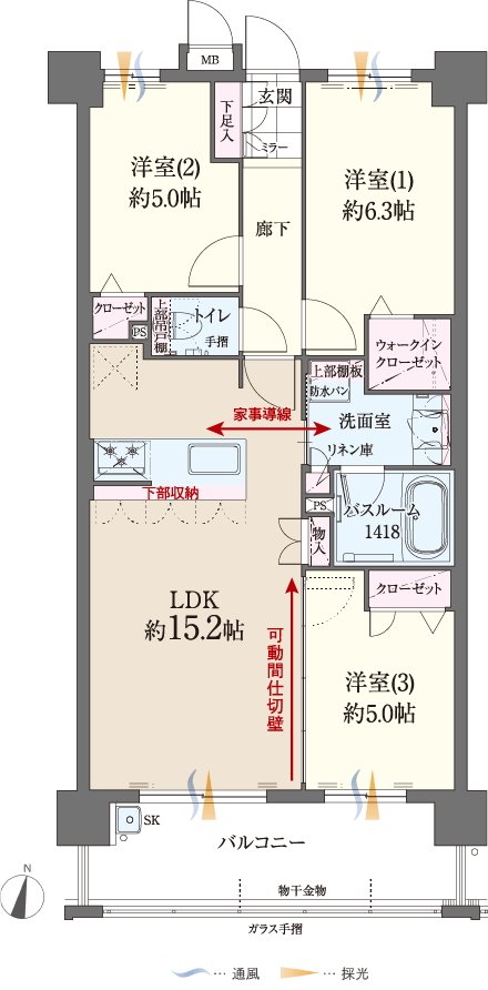 ファーネスト博多南駅グレイス 間取り B type（基本プラン）