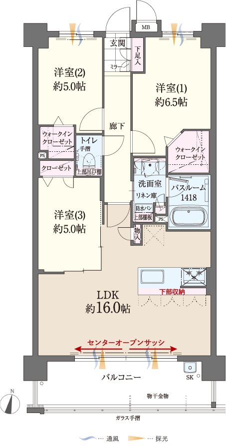 ファーネスト博多南駅グレイス 間取り C type（基本プラン）