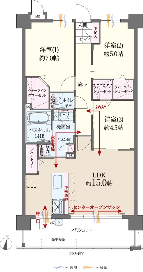 ファーネスト博多南駅グレイス 間取り D type（基本プラン）