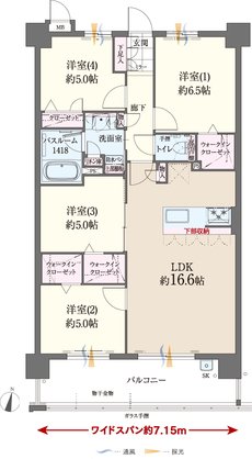 ファーネスト博多南駅グレイス 間取り E type（基本プラン）