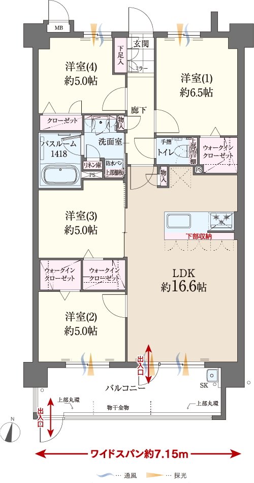ファーネスト博多南駅グレイス 間取り E1 type（基本プラン）