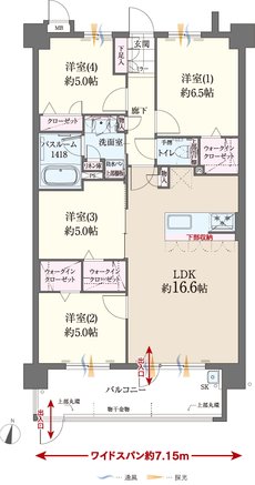 ファーネスト博多南駅グレイス 間取り E1 type（基本プラン）