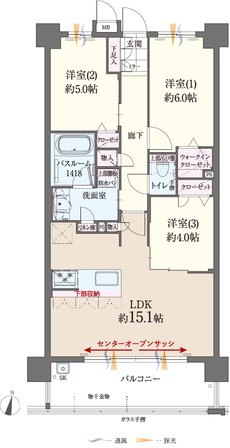 ファーネスト博多南駅グレイス 間取り F type（基本プラン）