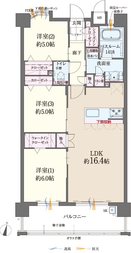 ファーネスト博多南駅グレイス 間取り I type（基本プラン）