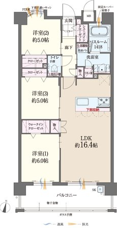 ファーネスト博多南駅グレイス 間取り I type（基本プラン）