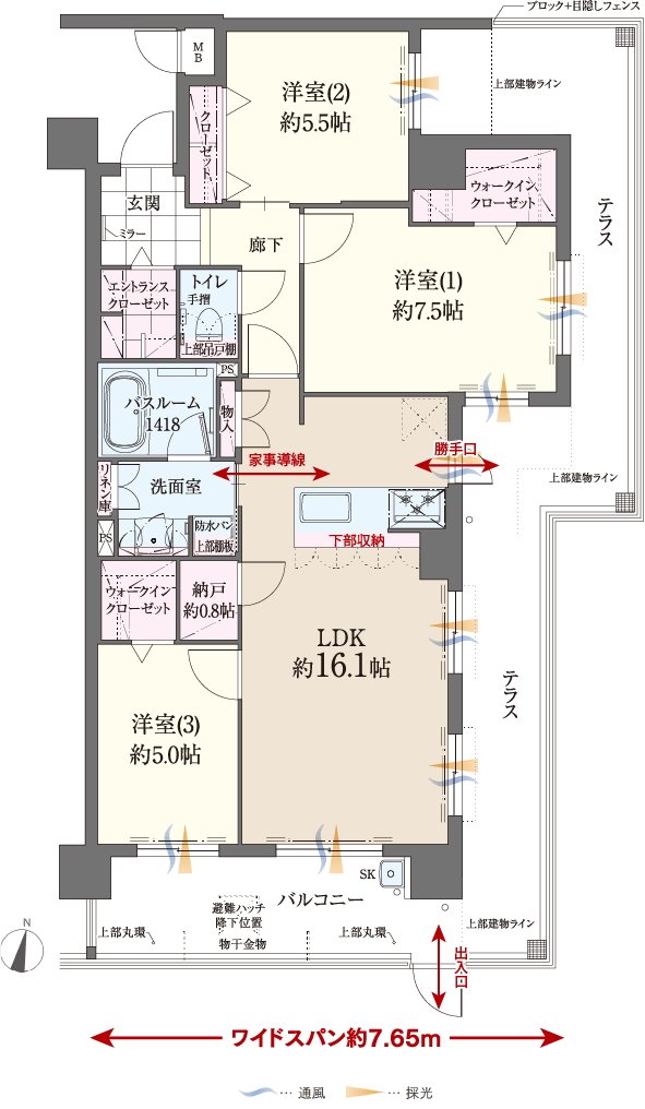 ファーネスト博多南駅グレイス 間取り J1 type（基本プラン）