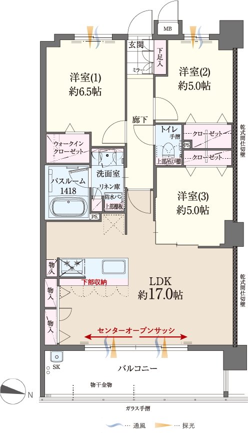 ファーネスト博多南駅グレイス 間取り K type（基本プラン）