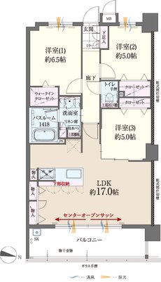 ファーネスト博多南駅グレイス 間取り K type（基本プラン）