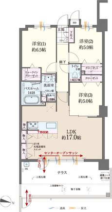 ファーネスト博多南駅グレイス 間取り K1 type（基本プラン）