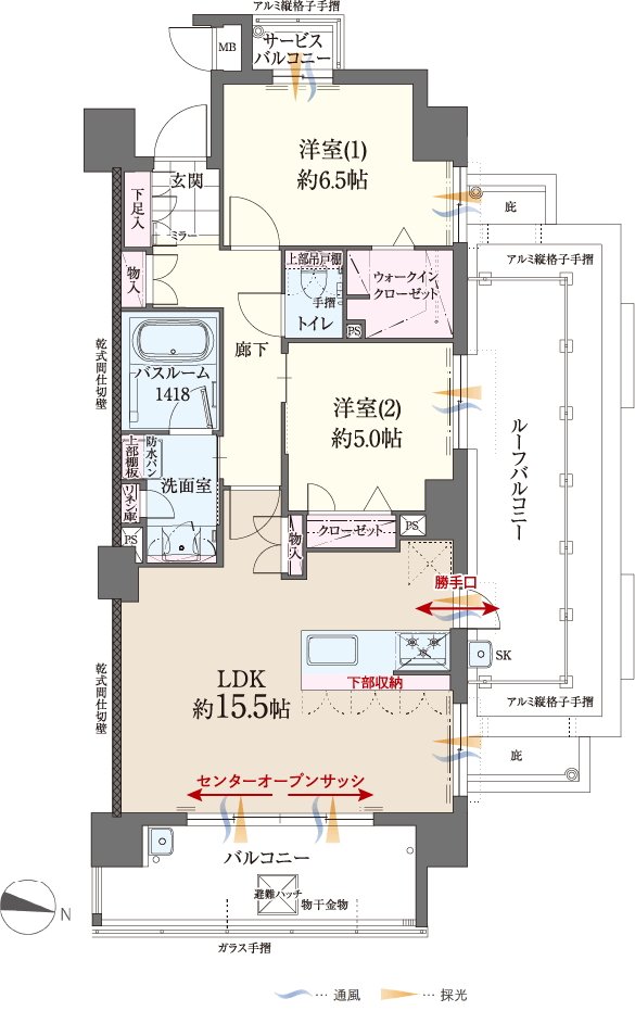 ファーネスト博多南駅グレイス 間取り M type（基本プラン）
