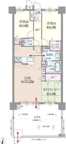 ファーネスト博多南駅グレイス 間取り B1 type（メニュー2）
