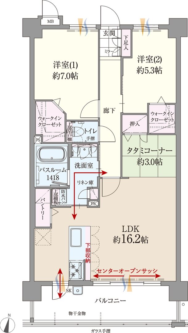 ファーネスト博多南駅グレイス 間取り D type（メニュー2）