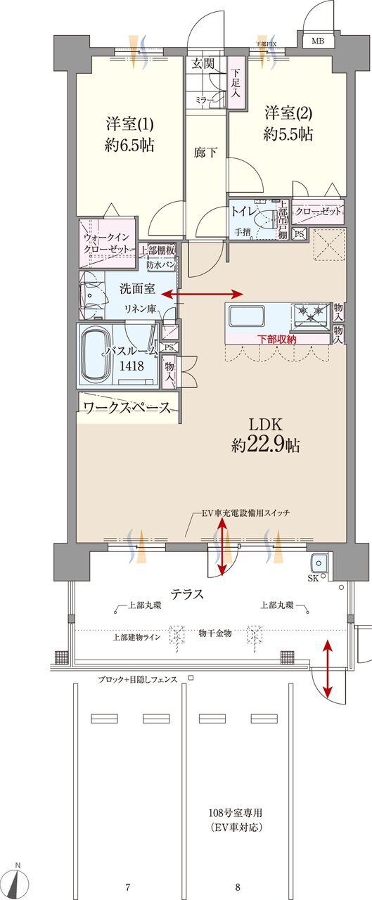 ファーネスト博多南駅グレイス 間取り H1 type(メニュー1)