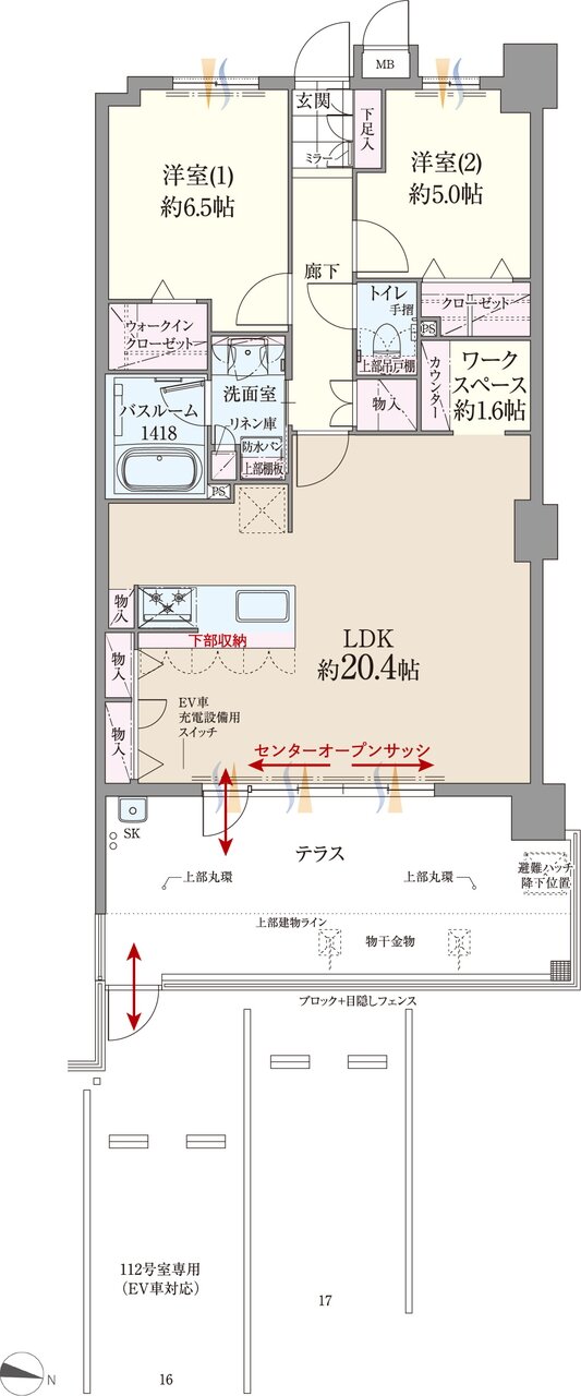 ファーネスト博多南駅グレイス 間取り K1 type(メニュー1)