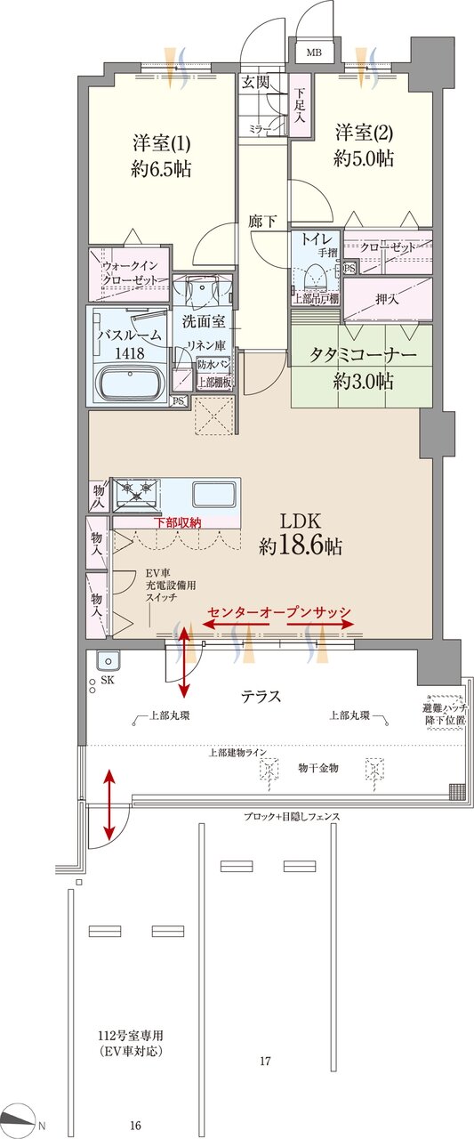 ファーネスト博多南駅グレイス 間取り K1 type(メニュー2)