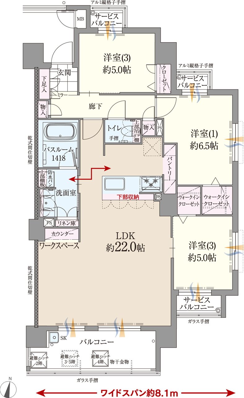 ファーネスト博多南駅グレイス 間取り L type(メニュー1)