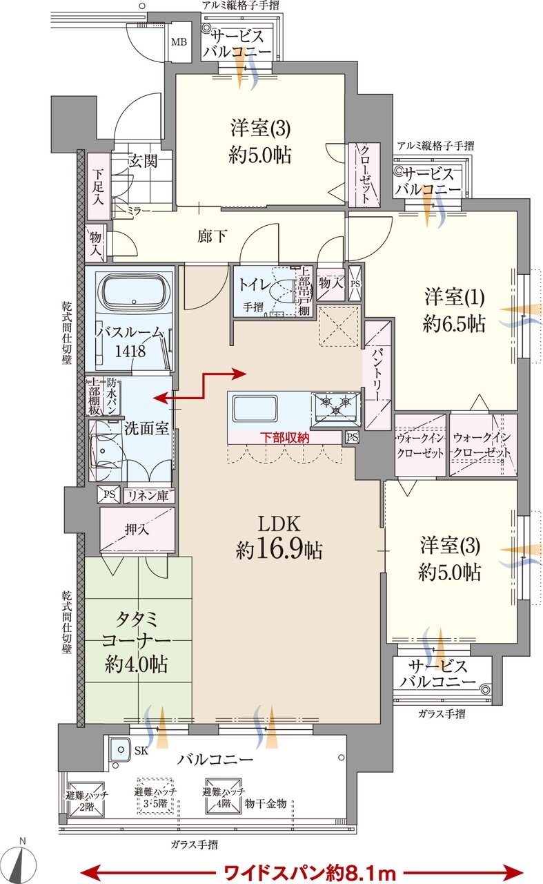 ファーネスト博多南駅グレイス 間取り L type（メニュー2）