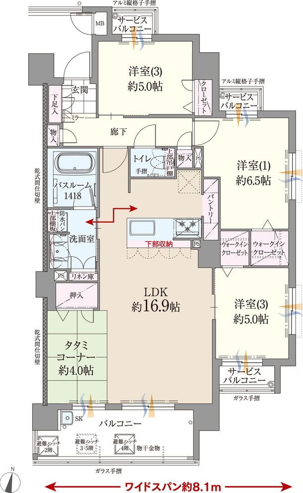 ファーネスト博多南駅グレイス 間取り L type（メニュー2）