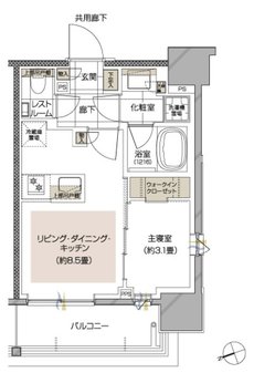 ピアース戸越公園レジデンス 間取り A2 type