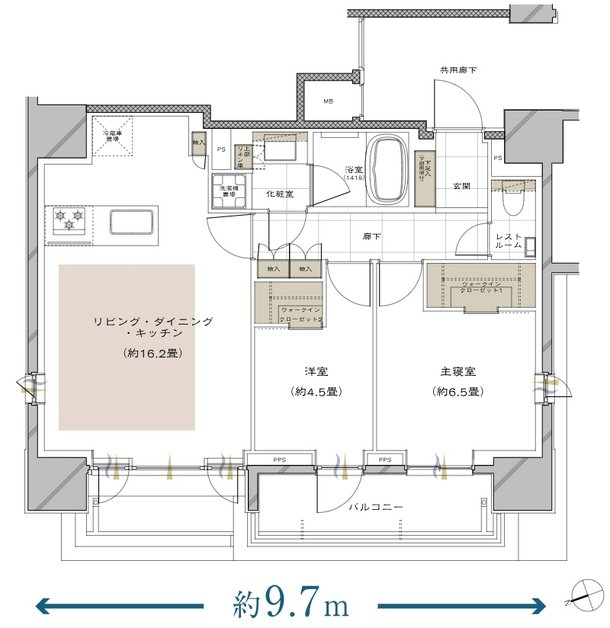 ピアース戸越公園レジデンス 間取り D type［MENU PLAN2］