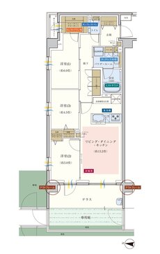 エクセレントシティ武蔵浦和II 間取り Ag type