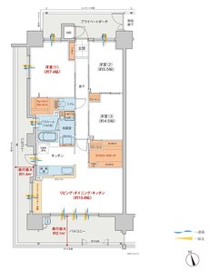ヴェルディ・ステーションタワー天神川 間取り A type