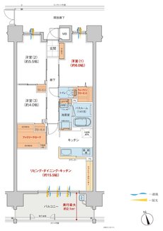 ヴェルディ・ステーションタワー天神川 間取り B type