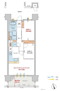 ヴェルディ・ステーションタワー天神川 間取り N type