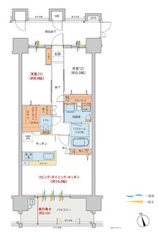ヴェルディ・ステーションタワー天神川 間取り O type