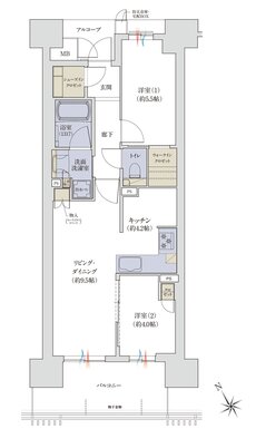 ジオ神戸相生町 間取り C type