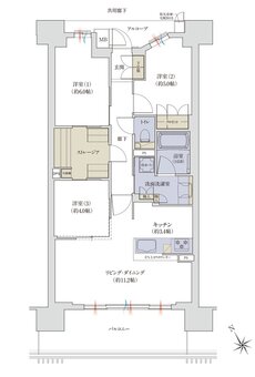 ジオ神戸相生町 間取り E type