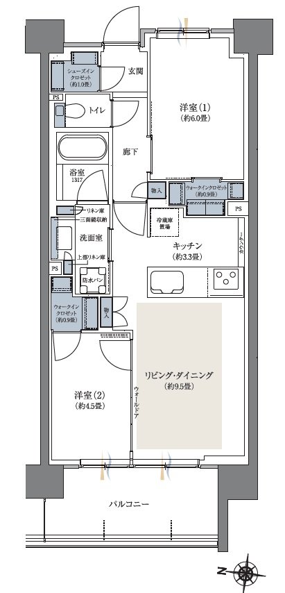 ビアレ北浦和 間取り G TYPE