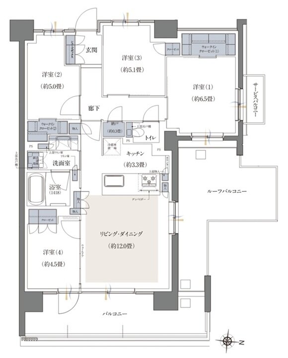 ビアレ北浦和 間取り Or TYPE