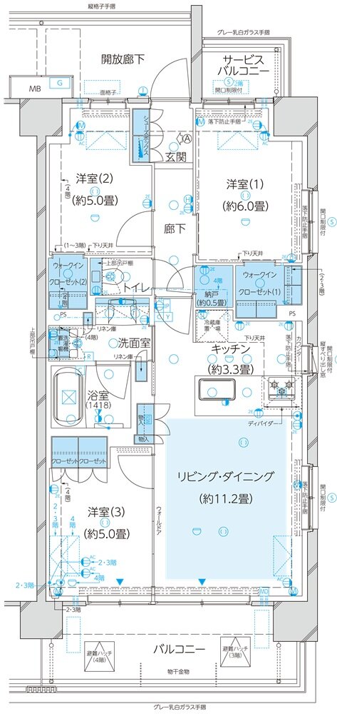 ビアレ北浦和 間取り R type