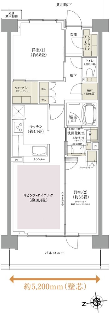 西千葉レジデンス アベニュー 間取り A type