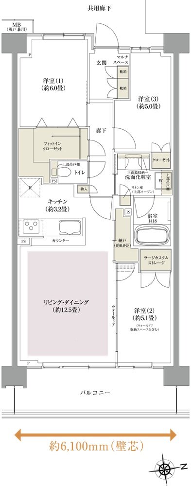 西千葉レジデンス アベニュー 間取り Ds3 type