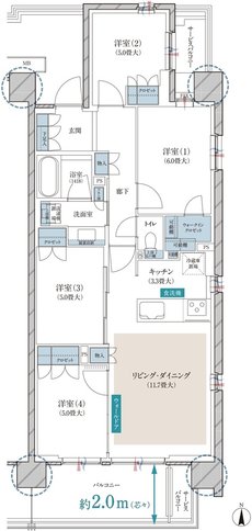 ブランズ大宮日進ビアレ 間取り S type