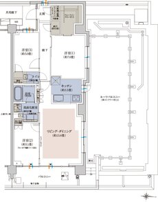 プラウド新丸子エアリーコート 間取り Mr type