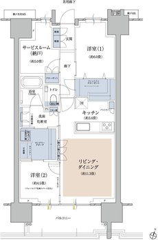 プラウド高津 間取り B type