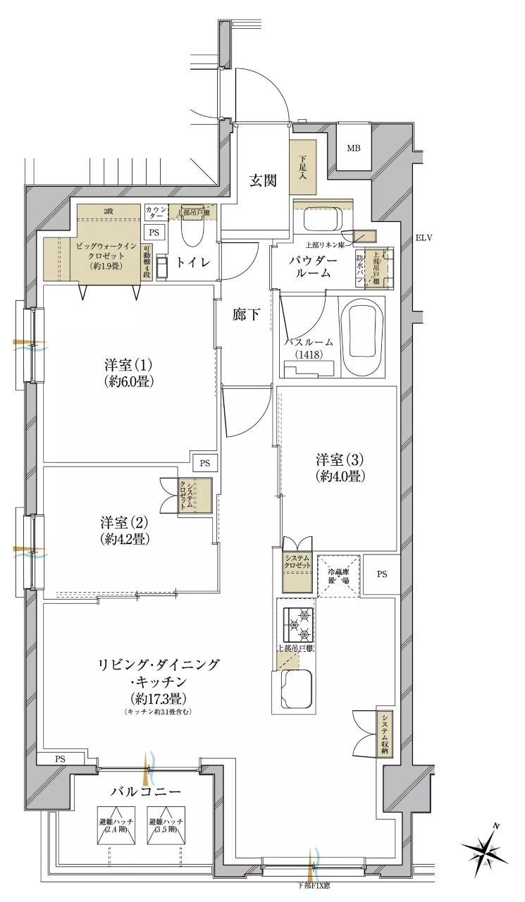 ヴェレーナ久が原 間取り D TYPE