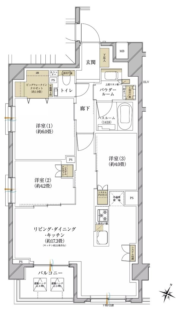 ヴェレーナ久が原 間取り D TYPE