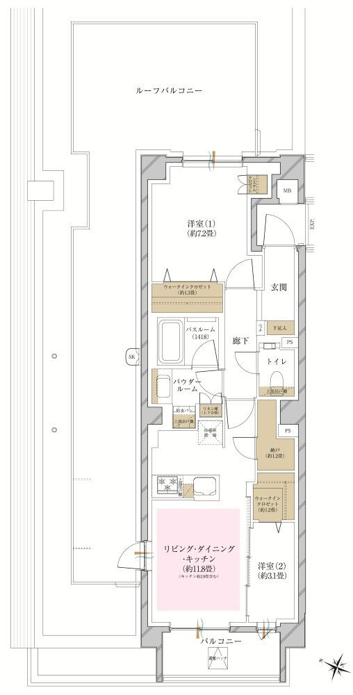 ヴェレーナ久が原 間取り Pr TYPE