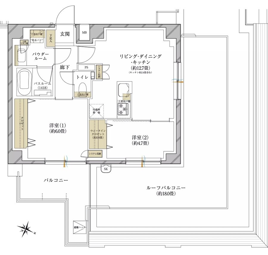 ヴェレーナ久が原 間取り Or TYPE
