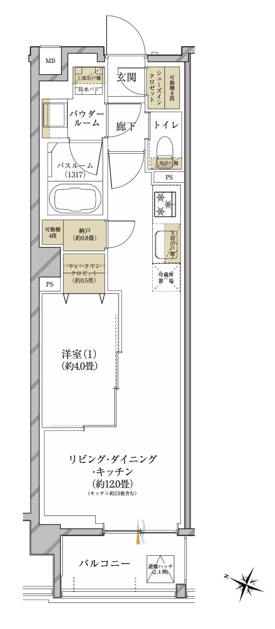 ヴェレーナ久が原 間取り B TYPE