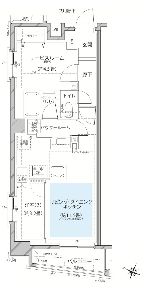 ヴェレーナ久が原 間取り A1 TYPE ※第1期1次