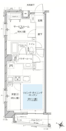ヴェレーナ久が原 間取り A1 TYPE ※第1期1次