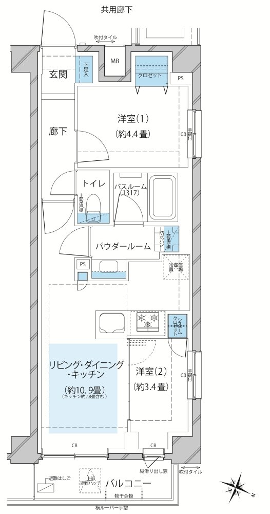 ヴェレーナ久が原 間取り K3 TYPE ※第1期1次