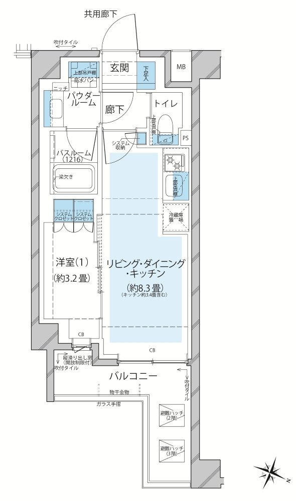 ヴェレーナ久が原 間取り J TYPE ※第1期1次