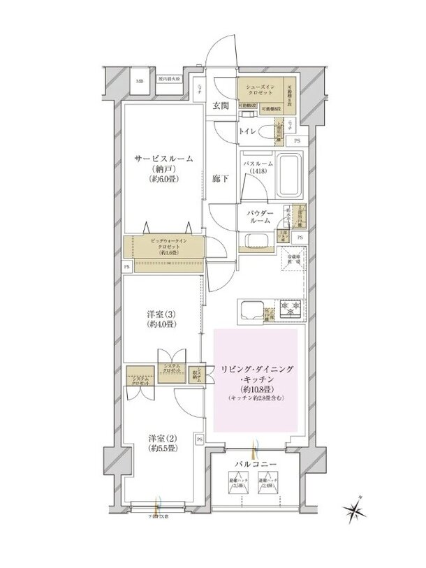 ヴェレーナ久が原 間取り F TYPE