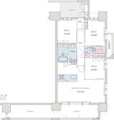 長崎文教通りRiverSideプロジェクト 間取り D1タイプ